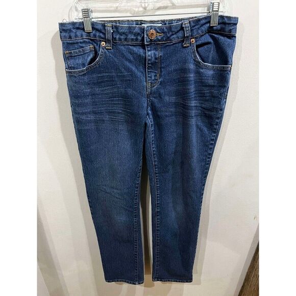 Cherokee Jeans Womens Size 16 Plus Blue Mid Rise Straight Denim - Picture 1 of 7